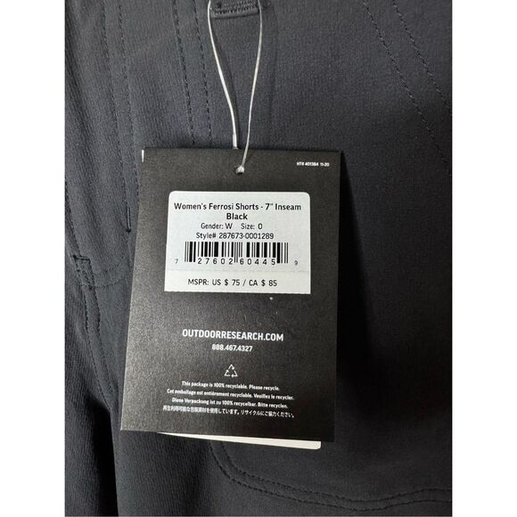 Outdoor Research Women’s Ferrosi 7 Inch Hiking Outdoor Shorts NWT Sz 0 - Picture 4 of 6